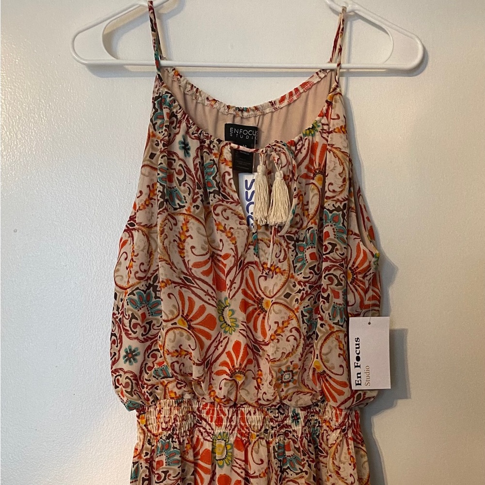 Cute fall color print dress